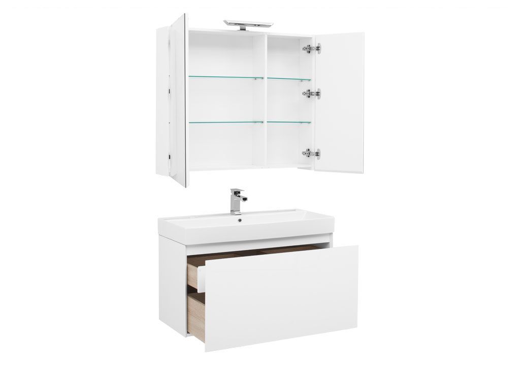 Мебель для ванной Aquanet Йорк 100 белый 00203645 - Вид №1