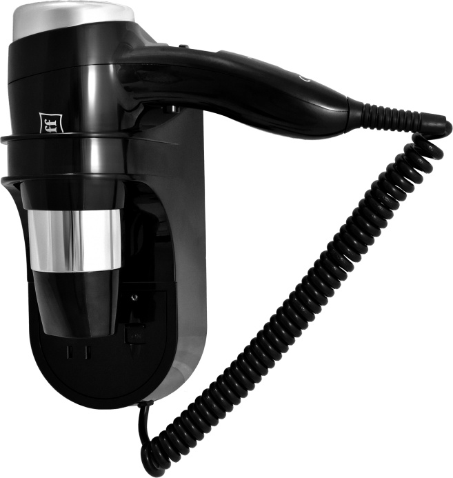 0405.013 Фен для волос с доп розеткой 1600ВlB PUFF  - Вид №2