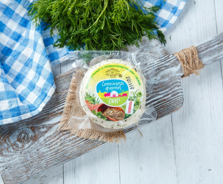 3906 Сыр рассольный "С прованскими травами" свежий Вкусляндия  - Вид №2