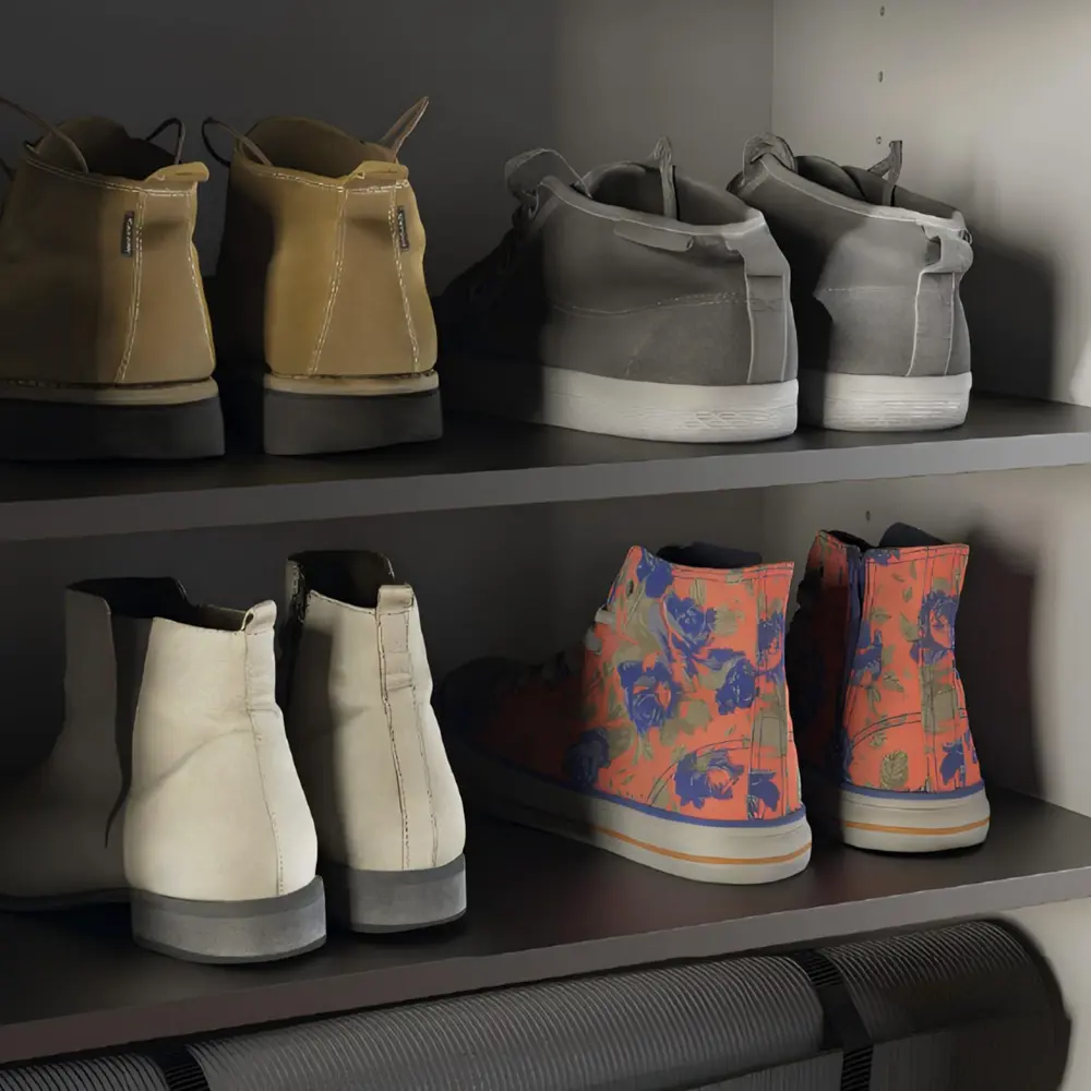 Полка для шкафа Лион 60x54.5 см KONSENSA МДФ цвет черный STLM-2120803