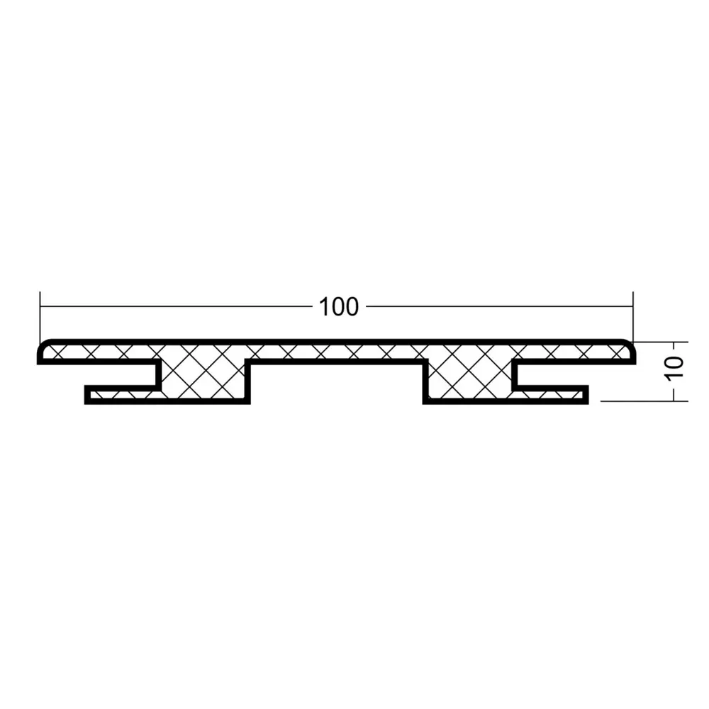 Добор дверной коробки Амелия 2070x100x10 мм ПВХ цвет рустик серый МАРИО РИОЛИ STLM-2118473 - Вид №2