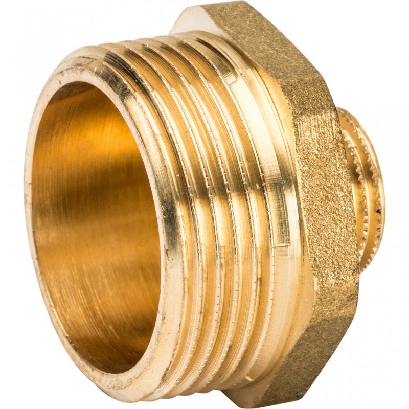 Ниппель переходной НН 1 1/4х1/2" латунь STOUT SFT0003011412 - Вид №2