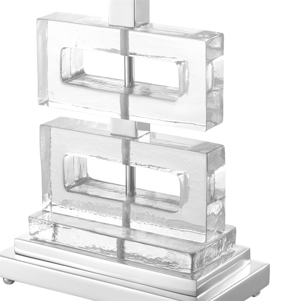 Настольная лампа 111097 от Eichholtz EICHHOLTZ ИНТЕРЬЕРНЫЕ 244777 Бежевый;прозрачный;серебро  - Вид №2