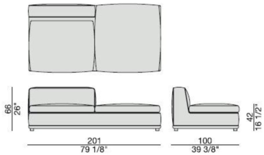 Porada Модульный угловой диван из ткани Iron sun-id-1447105 - Вид №5