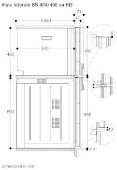 Gaggenau Комбинированная встраиваемая стеклянная духовка Serie 400 Bs450101 - Вид №1