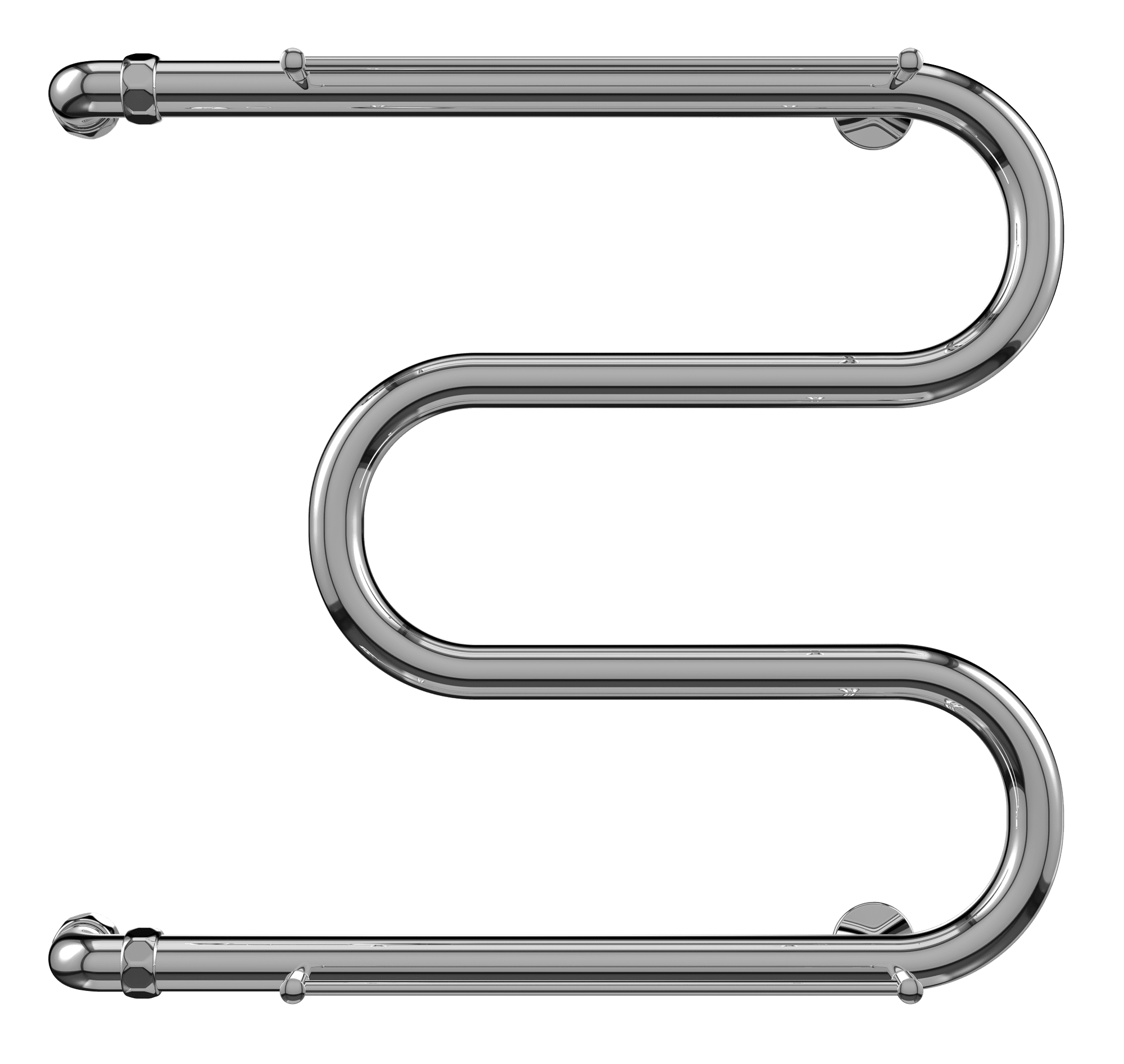 4620768880353 ЭКОНОМ М-обр с/п AISI 32х2 500х700 Полотенцесушитель TERMINUS Нержавеющая сталь - Вид №1