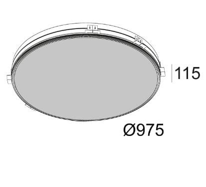 Утопленный светодиодный потолочный светильник Deltalight Supernova ARCH-00082059 - Вид №3