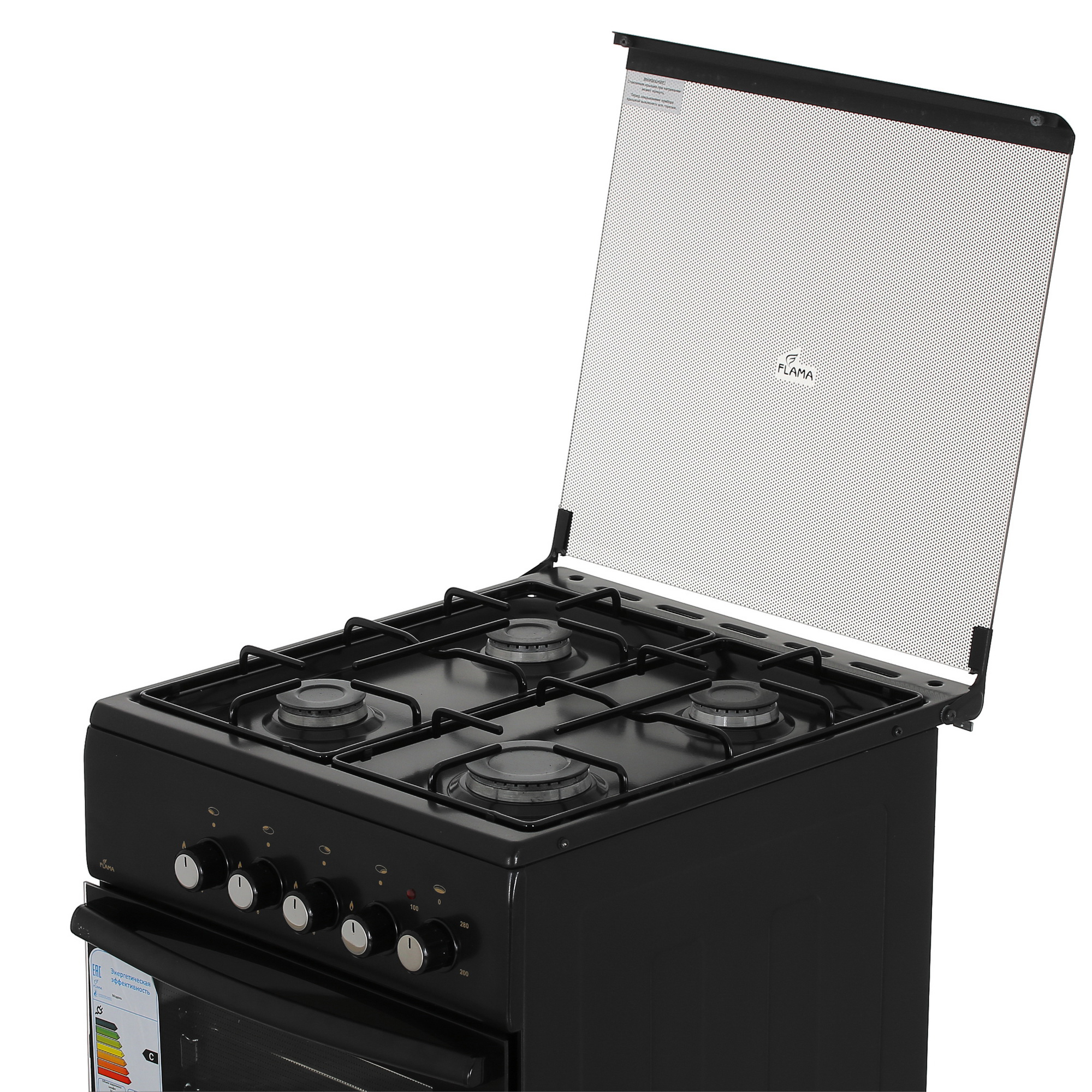 5305305 Комбинированная плита Flama L FK 1412 черный Flama group STDN-0016195 - Вид №7
