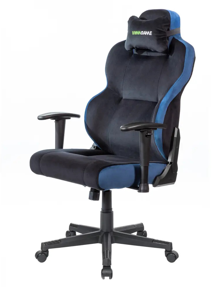 91347052 Офисное кресло Vmmgame Unit Velour Upgrade замша цвет черный/синий STLM-1090342