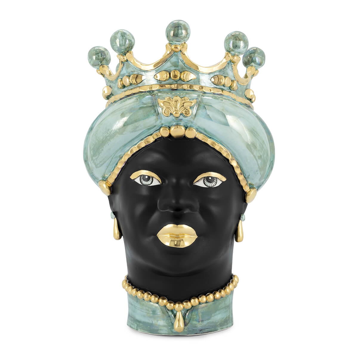 201074-LU ABHIKA ВАЗА MORO LADY MED. СС GOLD FINISH  - Вид №2