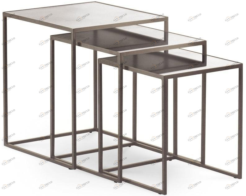 Cantori Штабелируемый квадратный журнальный столик из зеркального стекла Narciso sun-id-1474091