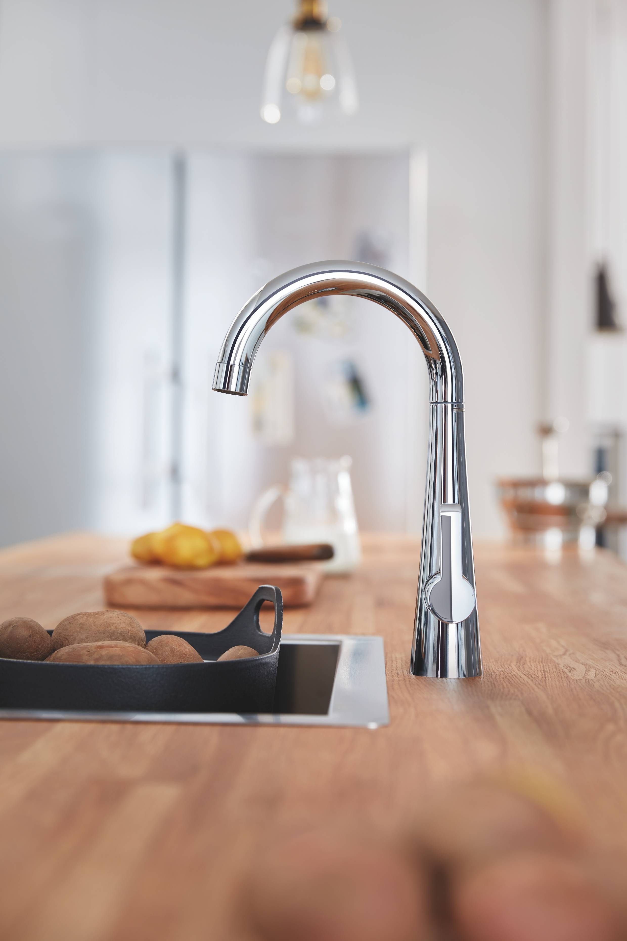 Вентиль вертикальный для подачи фильтрованной воды GROHE Zedra, хром (30026002) - Вид №2