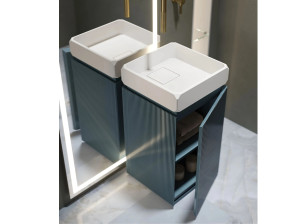 Mobile lavabo in Solid Surface