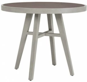 JANUS et Cie Круглый садовый стол из тика с керамической вставкой Rock garden