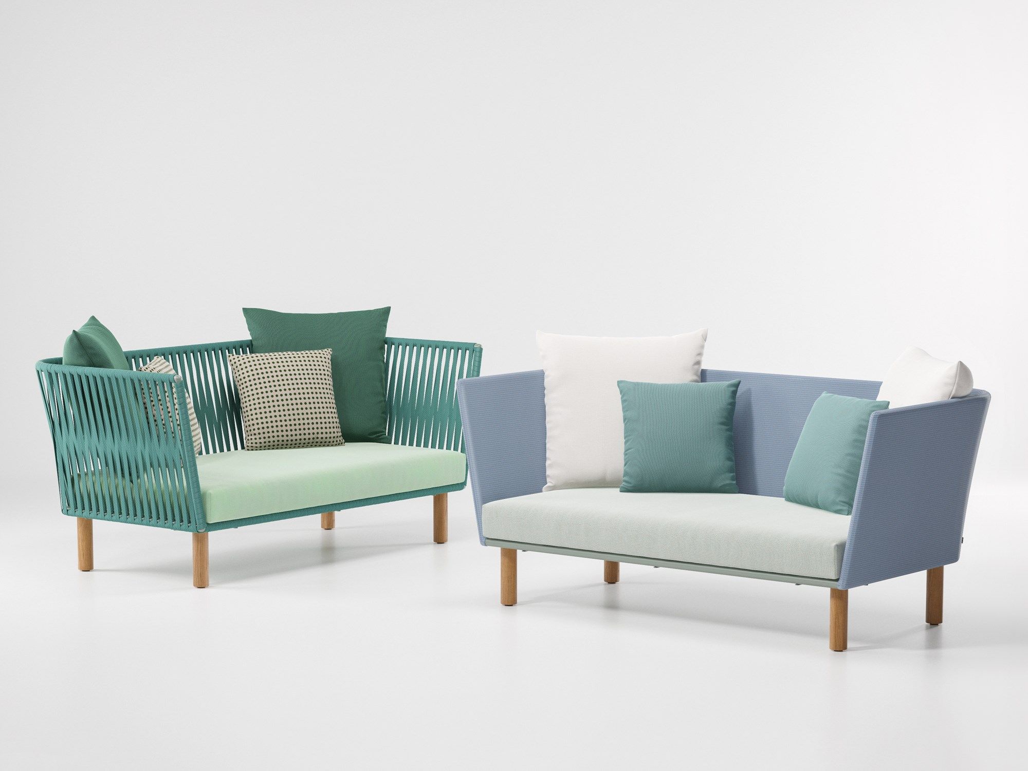 2-местный тканевый садовый диван Kettal Bitta ARCH-00057233 - Вид №1