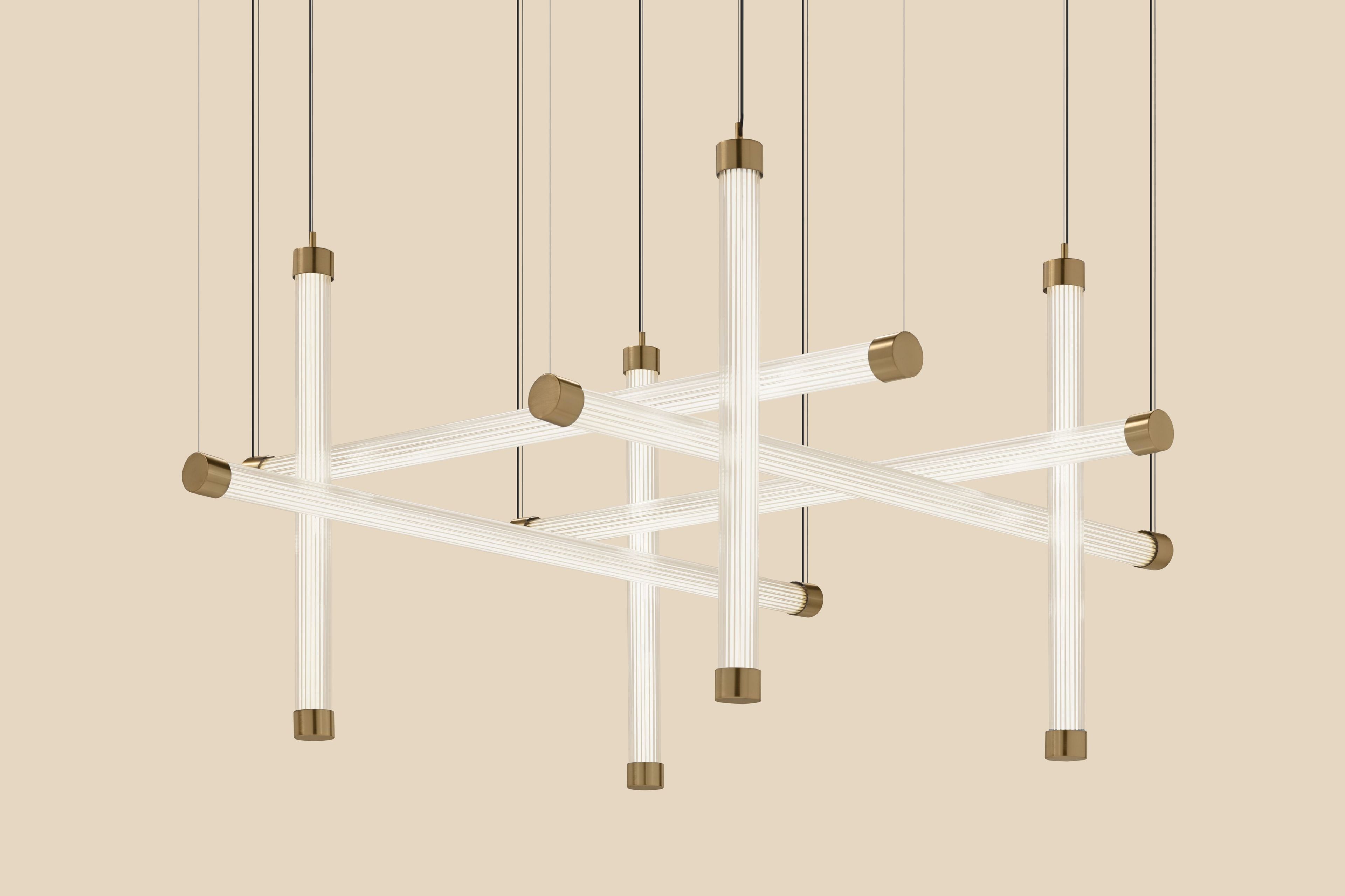 Подвесной светильник из боросиликатного стекла Euroluce Lampadari текстура ARCH-00035908 - Вид №7