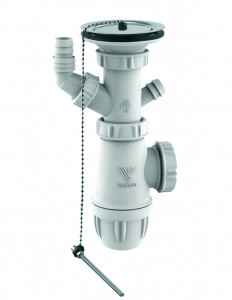 753000 000 00  Полный комплект для мойки с 1 чашей без перелива, диам. 60 мм, нержавеющая сталь, сертифицировано NF Valentin Сталь