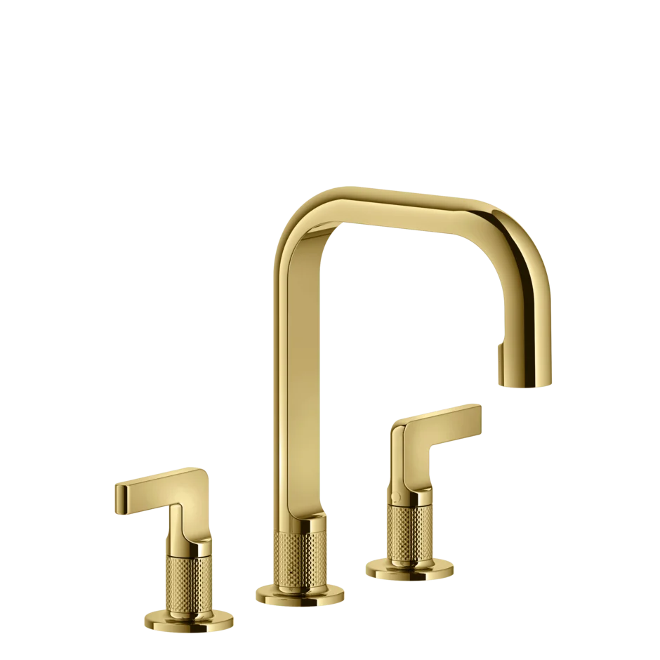 Группа умывальников 58014 246 Gessi Inciso ЗОЛОТОЙ PVD 58014246