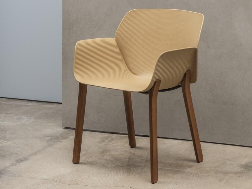 Andreu World Стул из технополимера с подлокотниками Nuez So2770 - Вид №7