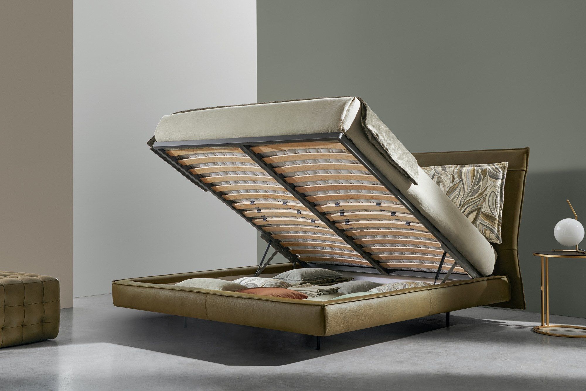 Двуспальная кровать с мягким контейнером Twils A-BOX ARCH-00057718 - Вид №6