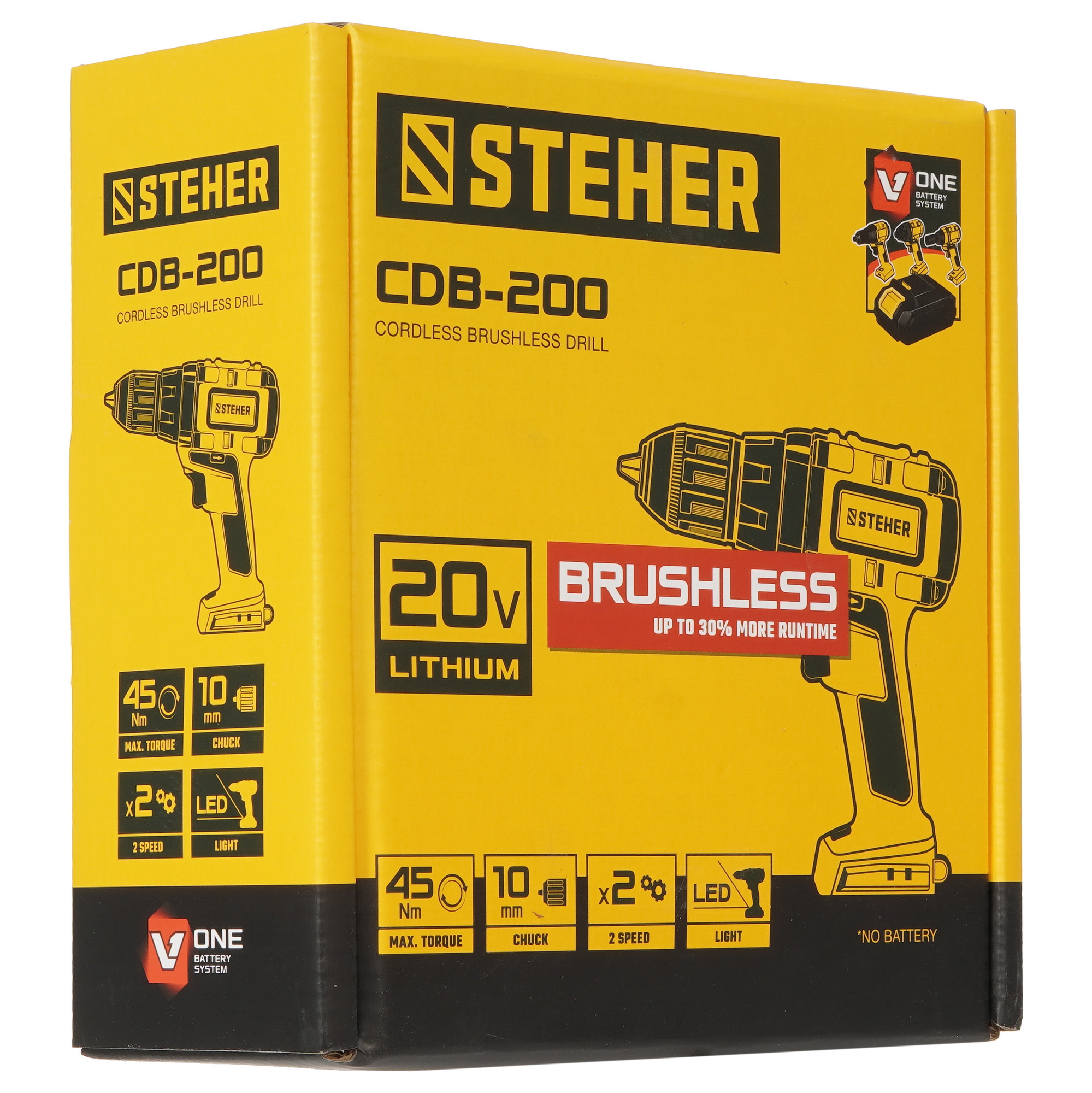 Дрель-шуруповерт STEHER CDB-200   , Без ЗУ, Без АКБ 5451686 STDN-0016442 - Вид №7