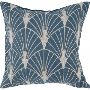 82041961 Наволочка декоративная GreatGatsby, 40x40 см, веер, цвет синий