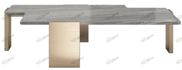 Reiggi Низкий мраморный журнальный столик David Rj203