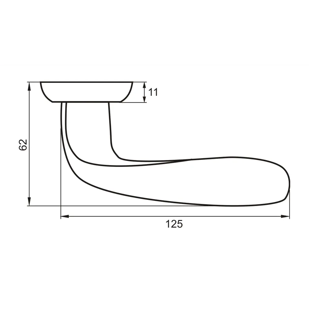 Ручки на розетке алюминий Пиката 125 мм цвет матовый белый PUERTO STLM-2135772 - Вид №5