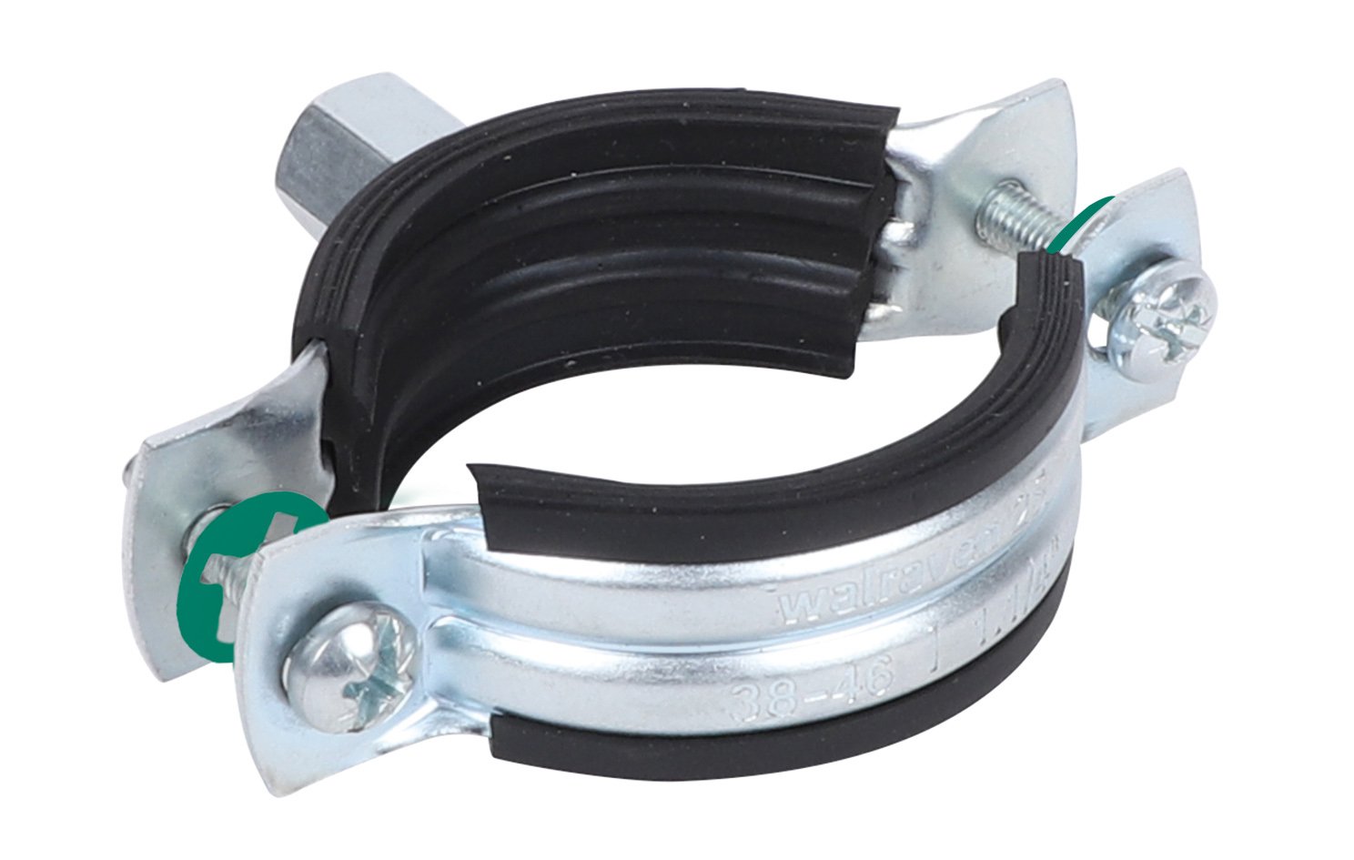 33435024 2S Хомуты с вкладышем epdm (M8/10) для стальных, медных, чугунных и пластиковых (многослойных) труб walraven 