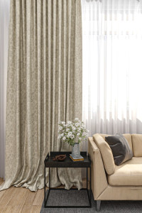 90767135 Штора на шторной ленте Belleza Linen 140х280 см цвет бежевый STLM-0374699 BELEZZA