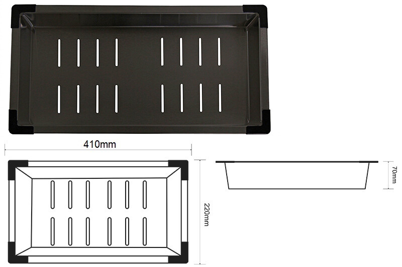 Коландер ZorG Master ZM 03 GRAFIT, графит
