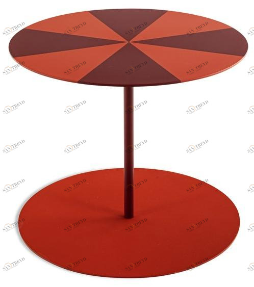 Cappellini Съемный круглый стол из листового металла Gong Gg_1c