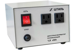 15623921 Автотрансформатор 1.0 кВА, в сером корпусе АТ 220/120-1,0-50 с/к Штиль