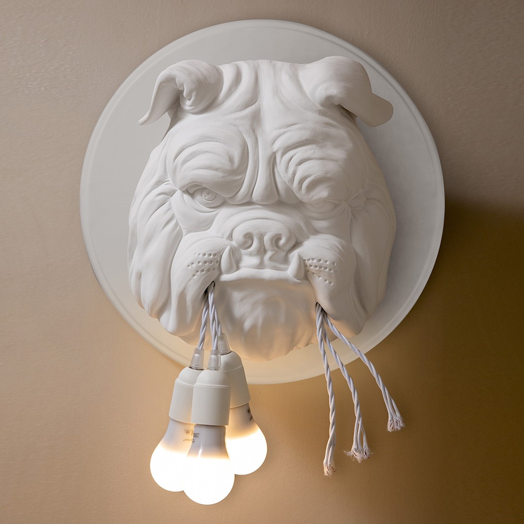 Karman AP191 BA INT AMSTERDAM настенный светильник бульдог белый 118414 - Вид №2