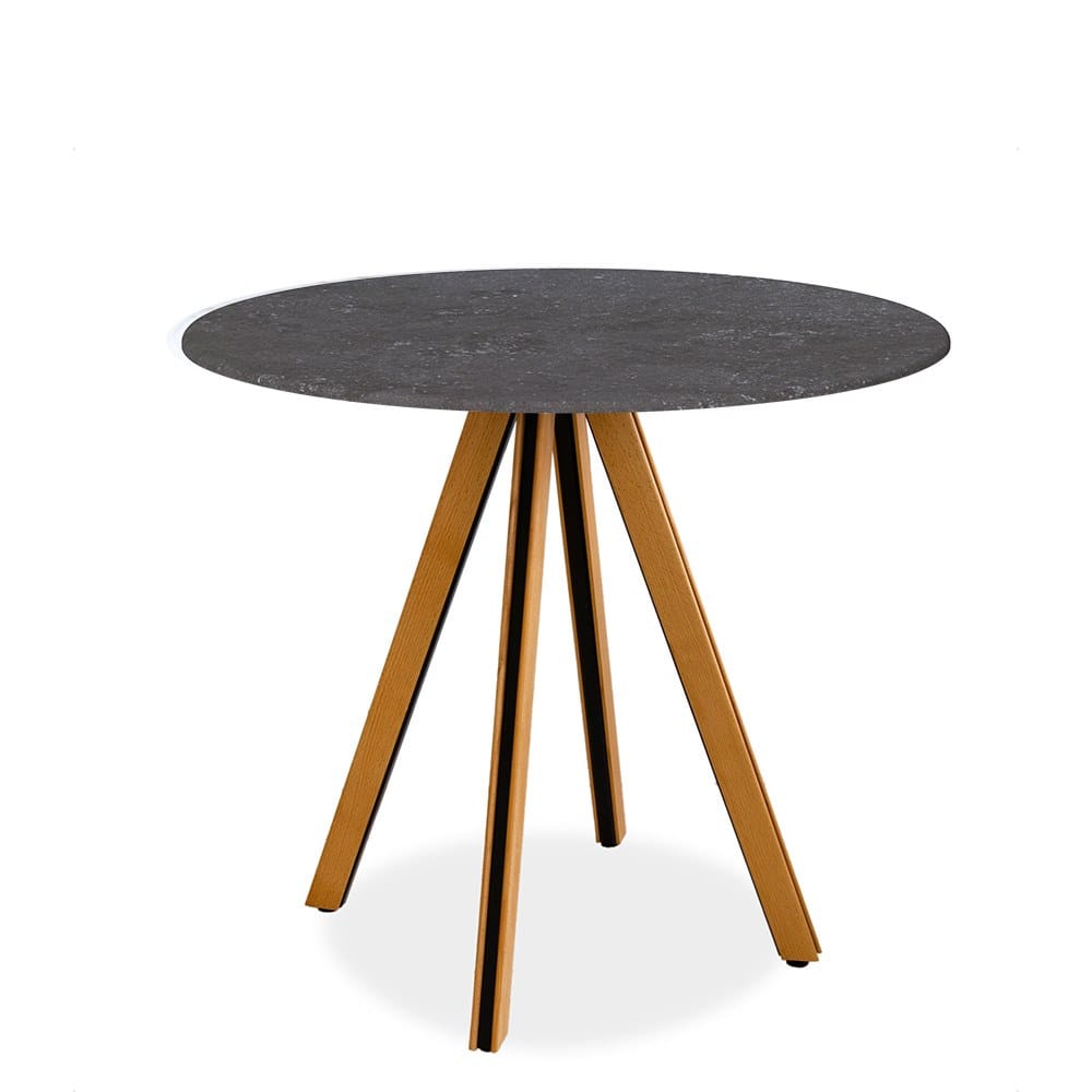 Круглый стол из железа и дерева Vela Arredamenti Jean ARCH-00045761 - Вид №1