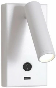 luxcambra Настенный светодиодный светильник из никеля с usb Manhattan