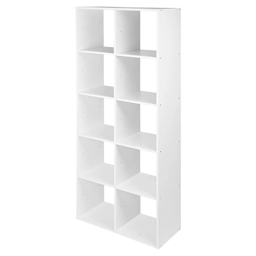 Стеллаж KONSENSA Руан 10 секций 70x173x31.7 см ЛДСП цвет белый STLM-2094368 - Вид №5