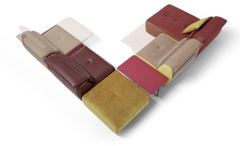 Egoitaliano Модульный кожаный диван с электроприводом Selfy sun-id-1432085 - Вид №4