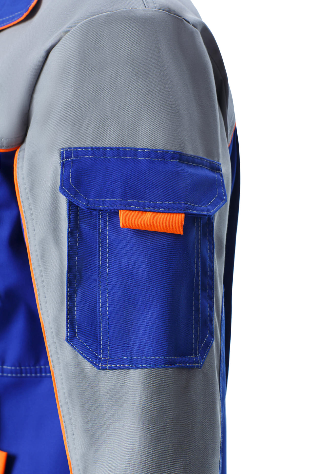 65236 Костюм "Профессионал-1" василек-светло-серый  Летняя спецодежда  размер 60-62/182-188  - Вид №10