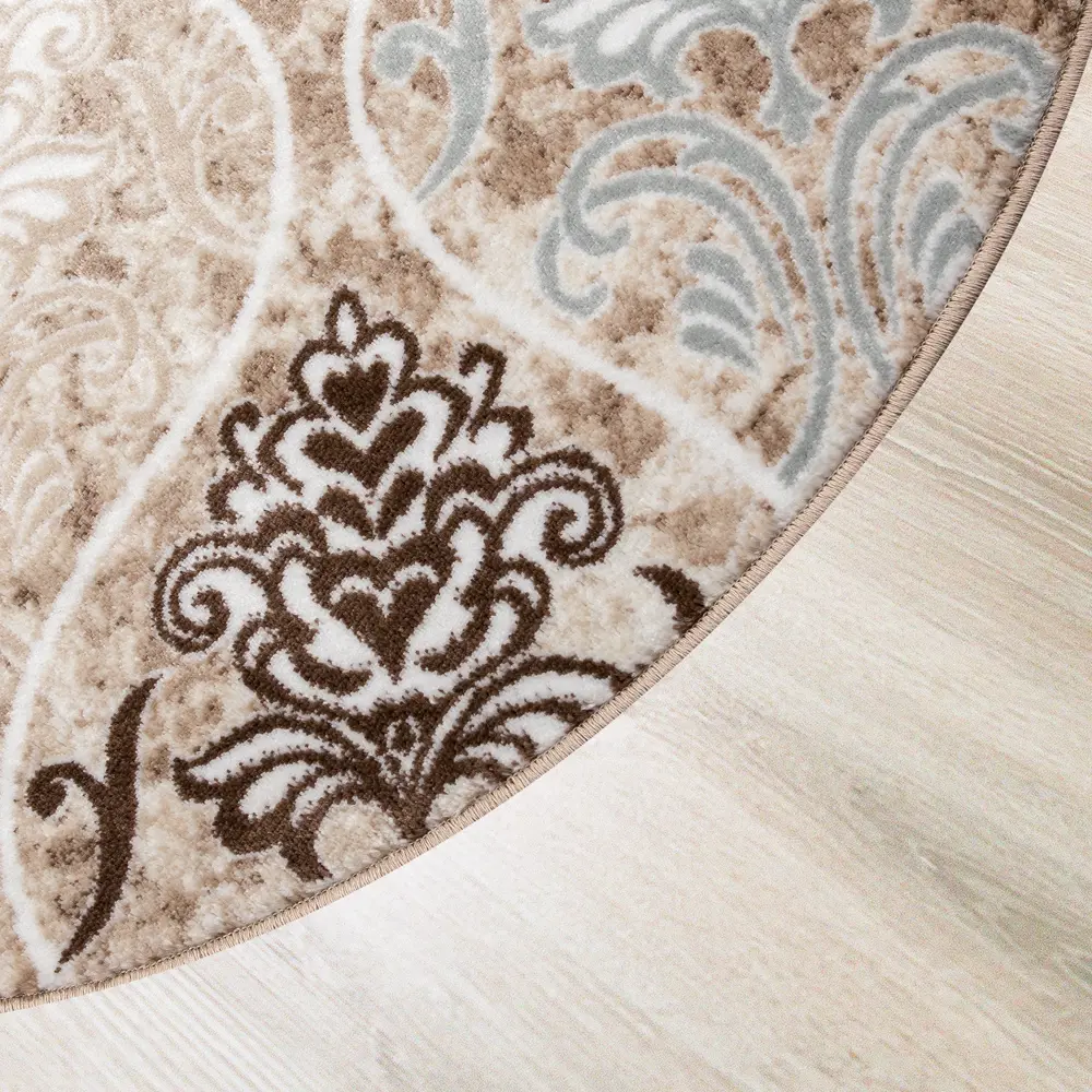 Ковер полипропилен Люкс L013 KP ø150 см цвет бежевый MERINOS STLM-2086044 - Вид №2