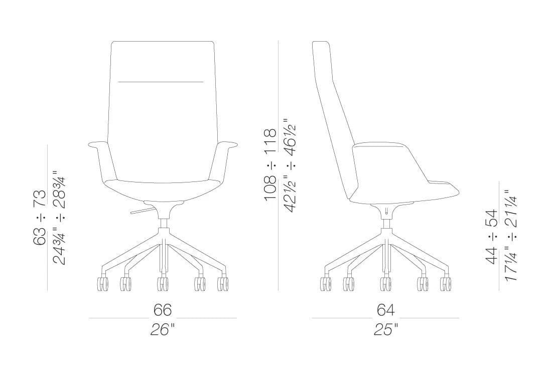 Тканевое офисное кресло с подголовником Lapalma один ARCH-00041275 - Вид №4