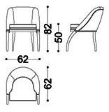OPERA CONTEMPORARY Кресло из ткани sun-id-1513407 - Вид №1