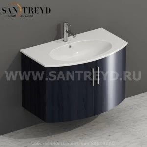 MDMA80Y6757 Тумба с двумя створками 78 см синяя Globo 4ALL Италия