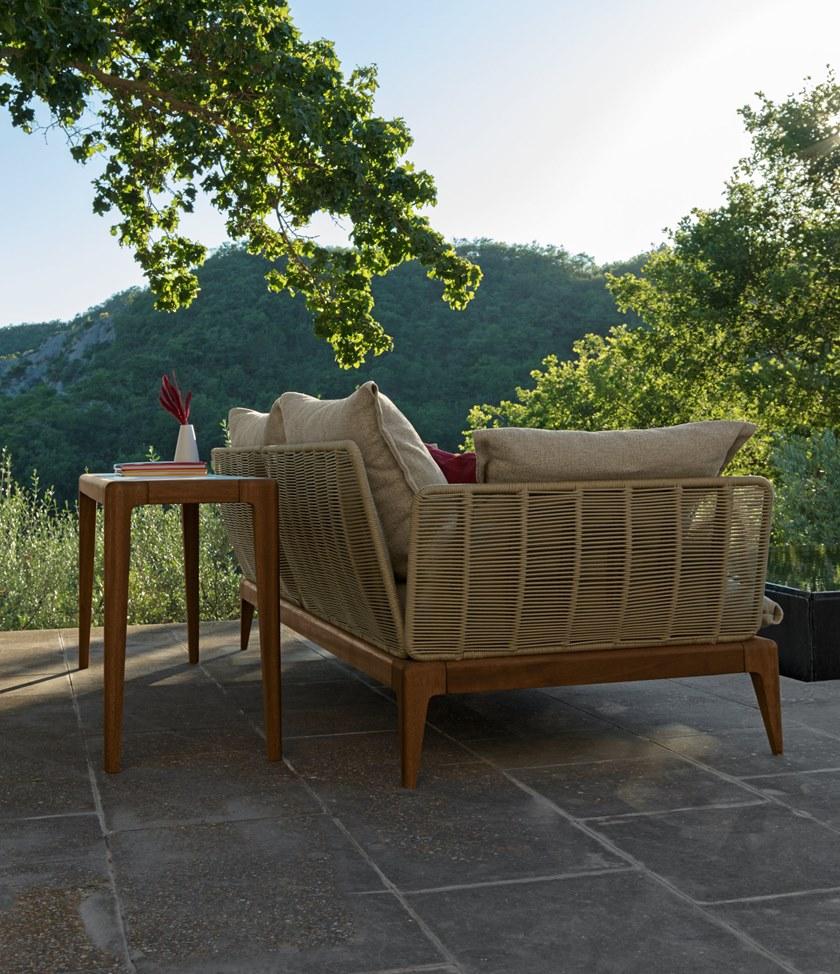 Talenti 3-х местный тканевый садовый диван Cruise teak sun-id-1357819 - Вид №5