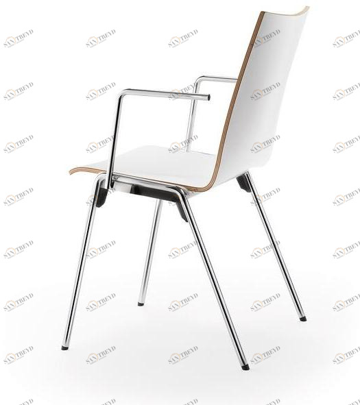 rosconi Стул штабелируемый из фанерованной древесины с подлокотниками Logochair sun-id-1478855