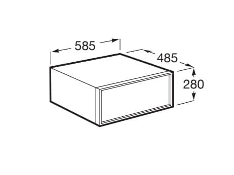 Деревянный подвесной шкаф для ванной комнаты с ящиками Roca Inspira ARCH-00119919 - Вид №6