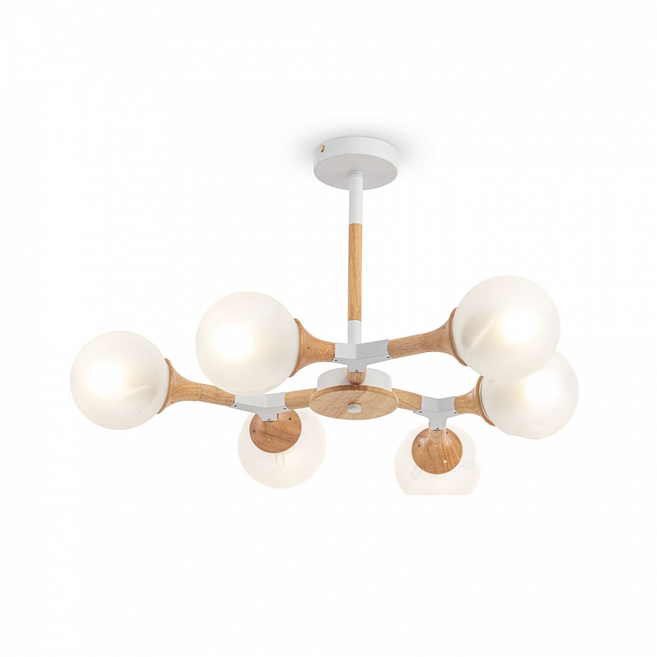 Светильник потолочный на 6 ламп белый Amy FR5105CL-06W FREYA MODERN 00-3957022 Белый - Вид №6