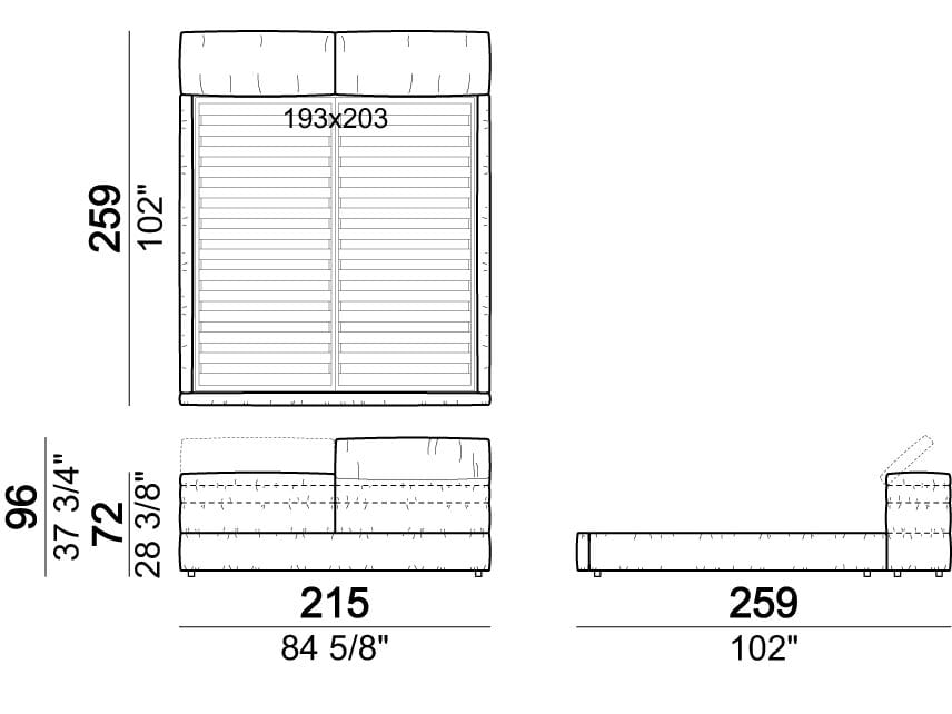 Двуспальная кровать для хранения Arketipo ARCH-00091972 - Вид №13