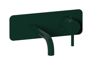 Встроенный в стену смеситель для раковины на 2 отверстия в комплекте с донным клапаном WE ARE IB co206vd Green Maddalena Colore