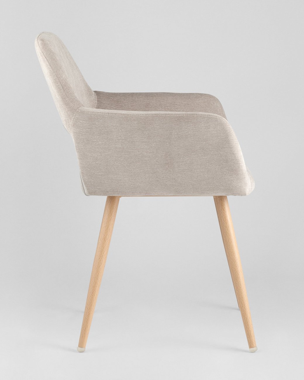 Стул с подлокотниками мягкий бежевый "Кромвель" STOOL GROUP ДИЗАЙНЕРСКИЕ 00-3881956 Бежевый  - Вид №2